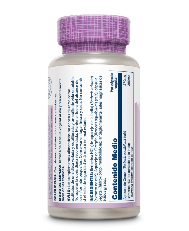 SOLARAY Berberine 60 Cápsulas