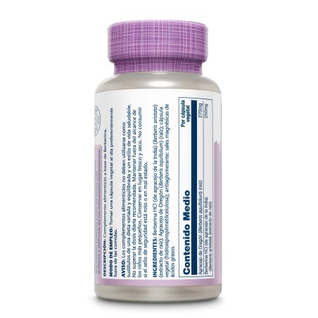 SOLARAY Berberine 60 Cápsulas