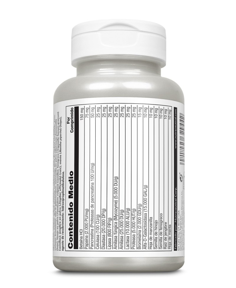 SOLARAY Super Enzymes 60 Comprimidos