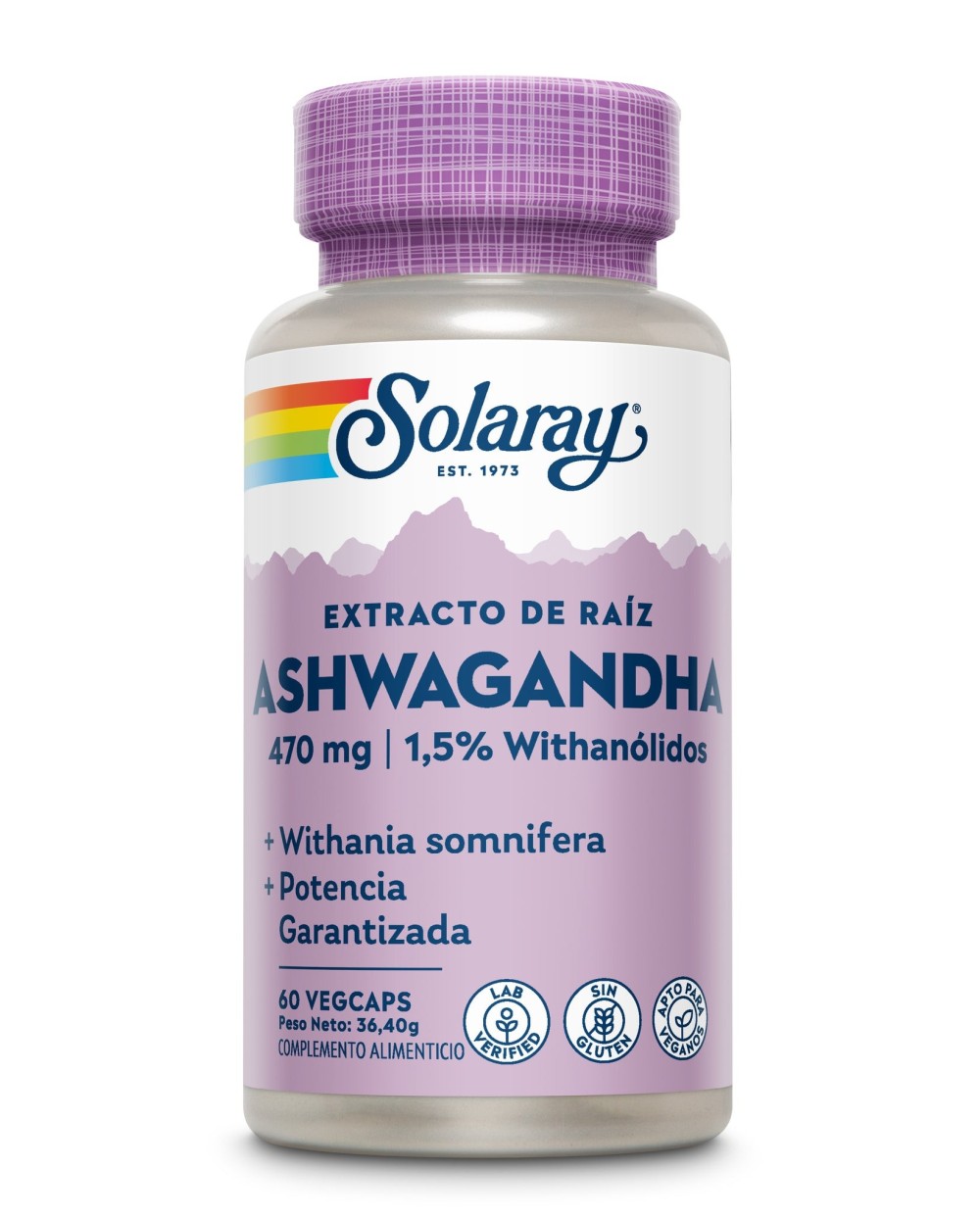 SOLARAY Aswagandha 60 Cápsulas