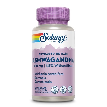SOLARAY Aswagandha 60 Cápsulas