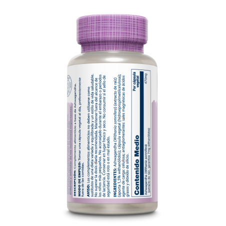 SOLARAY Aswagandha 60 Cápsulas