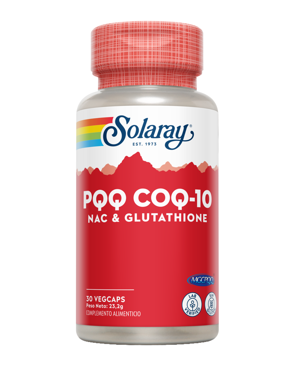 SOLARAY PQQ + CoQ10 + Glutathione + NAC 30 Cápsulas