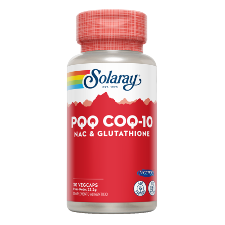 SOLARAY PQQ + CoQ10 + Glutathione + NAC 30 Cápsulas