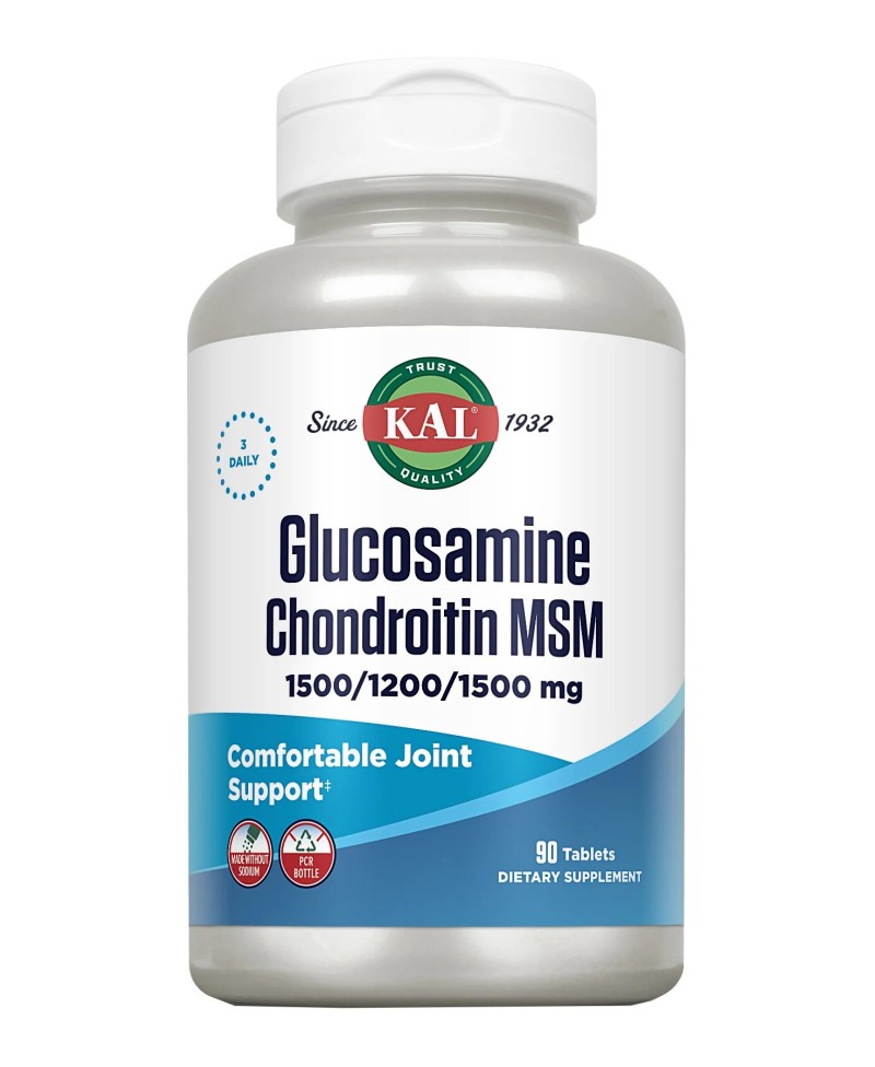 KAL Glucosamine, Chondroitine y MSM 90 Comprimidos
