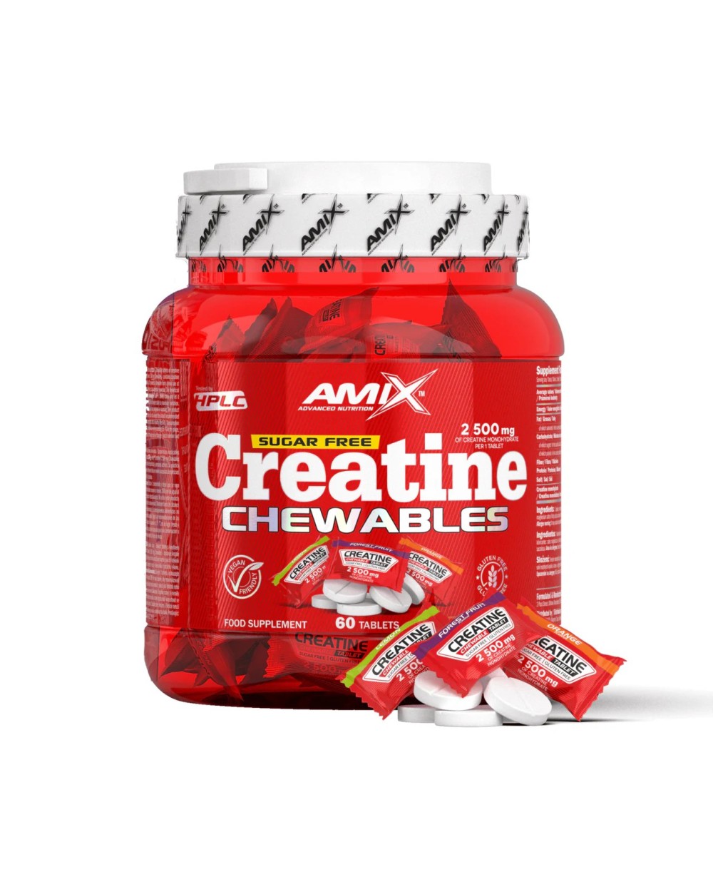 AMIX Creatine 2500mg chewables 60 tabletas mix