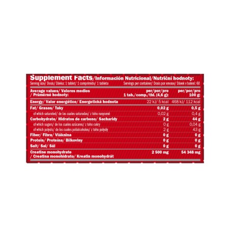AMIX Creatine 2500mg chewables60 tabletas mix