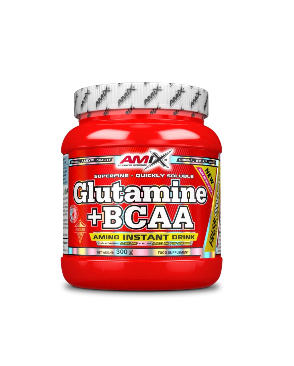 AMIX Glutamina + BCAA sabor piña 300 g