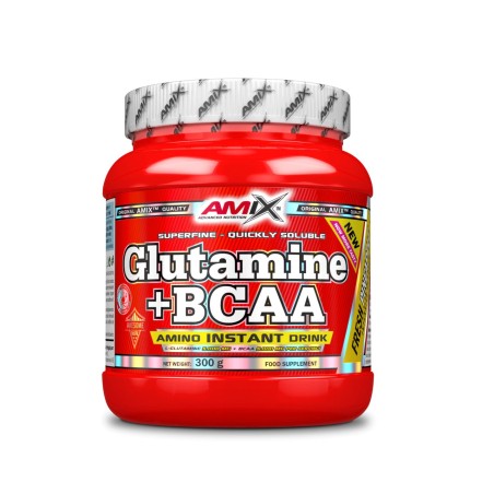 AMIX Glutamina + BCAA sabor piña 300g