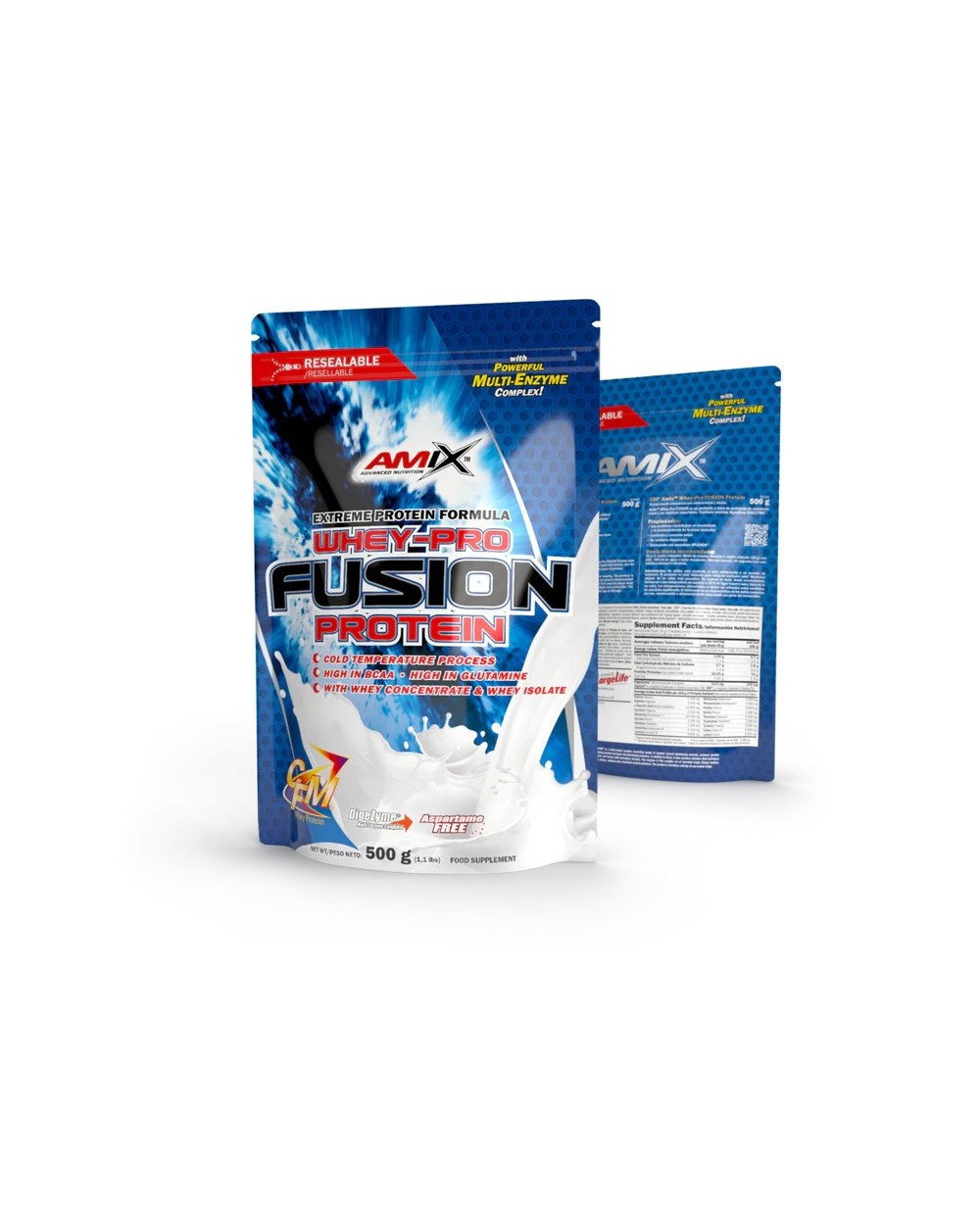 AMIX Whey pro fusion protein sabor vainilla 500g