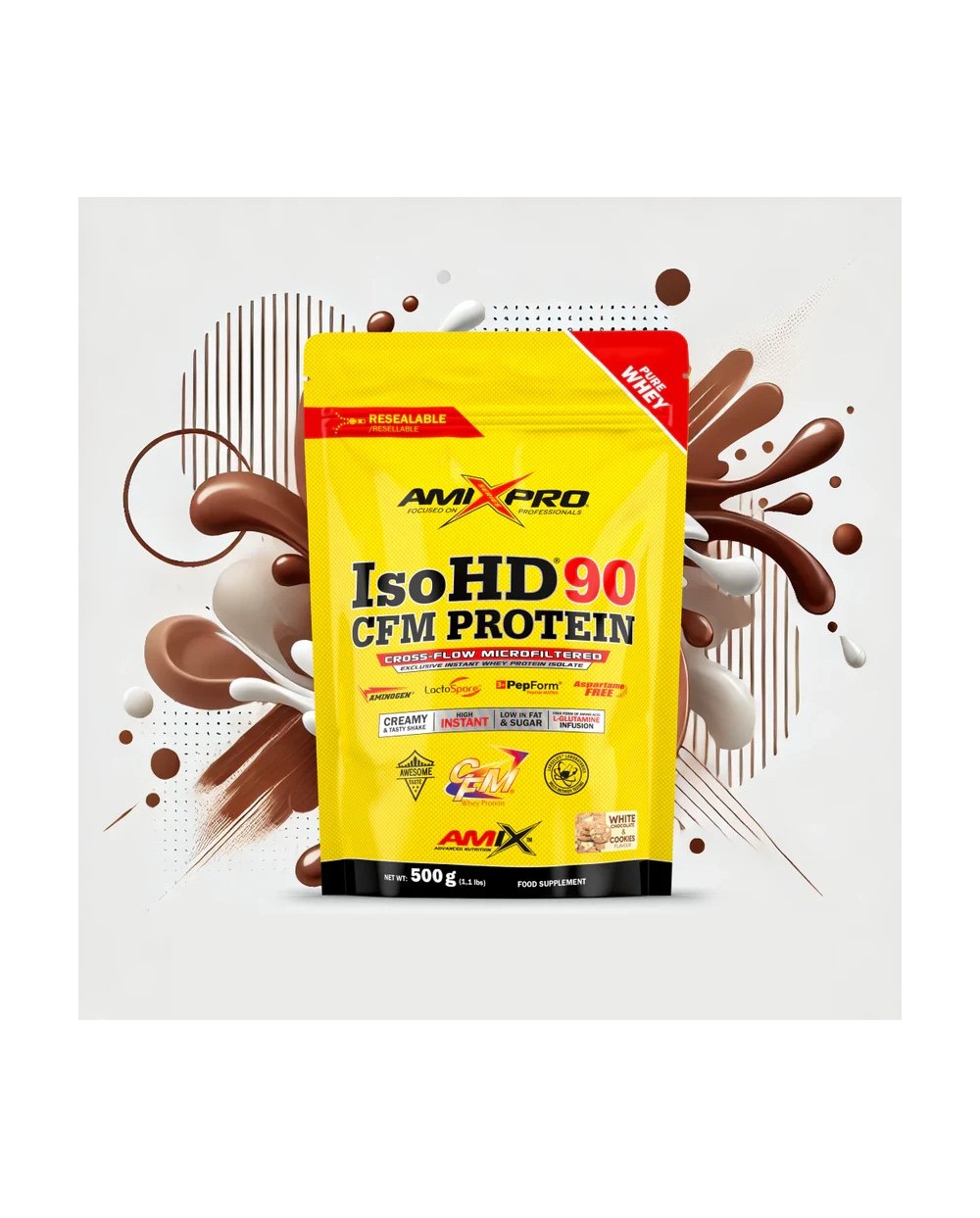 AMIX Iso HD 90 CFM protein sabor choco+cookie 500 g