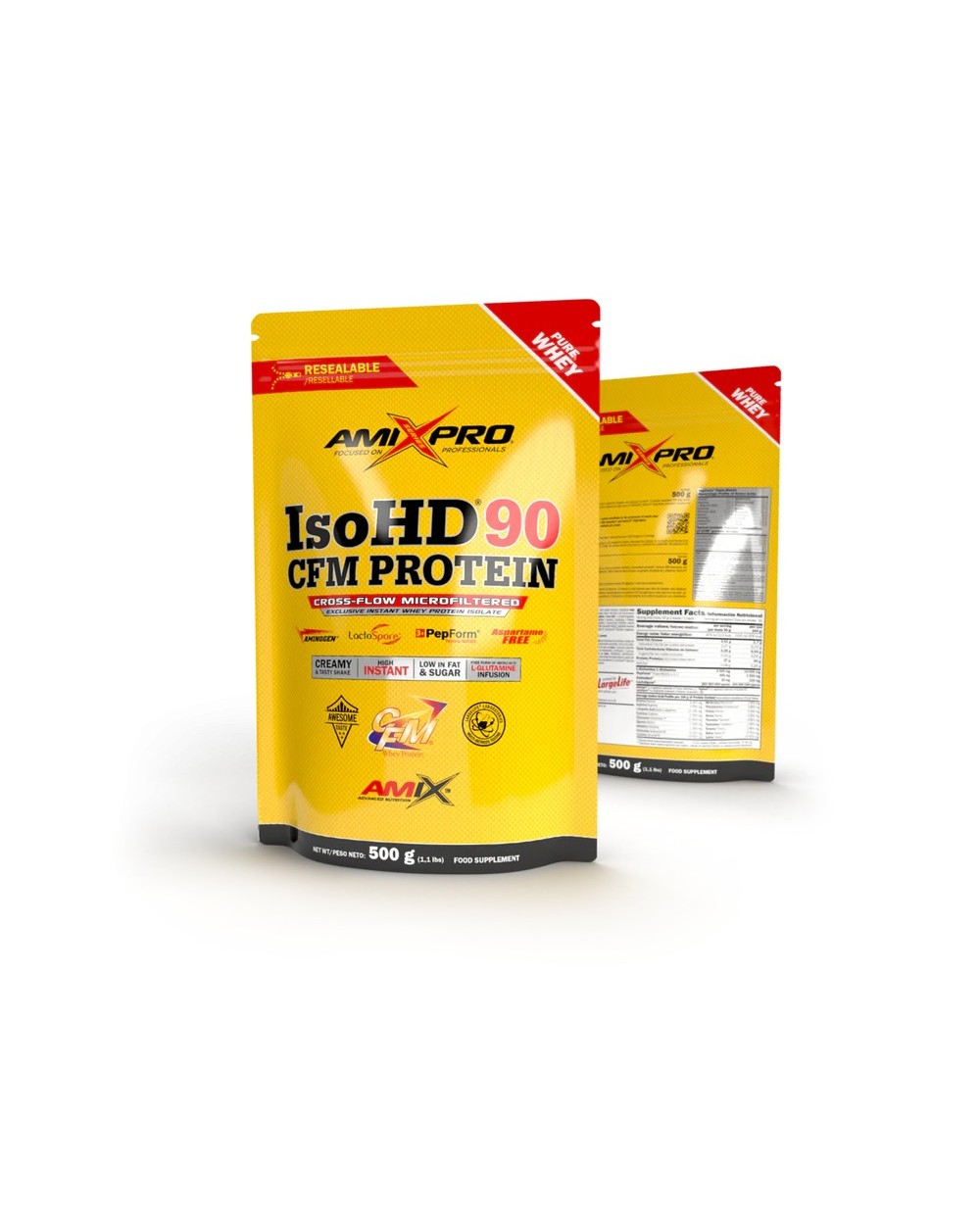 AMIX Iso HD 90 CFM protein sabor vainilla 500g