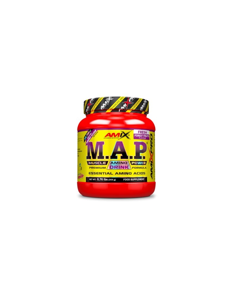 AMIX MAP Aminoácidos esenciales sabor frutas del bosque 344g