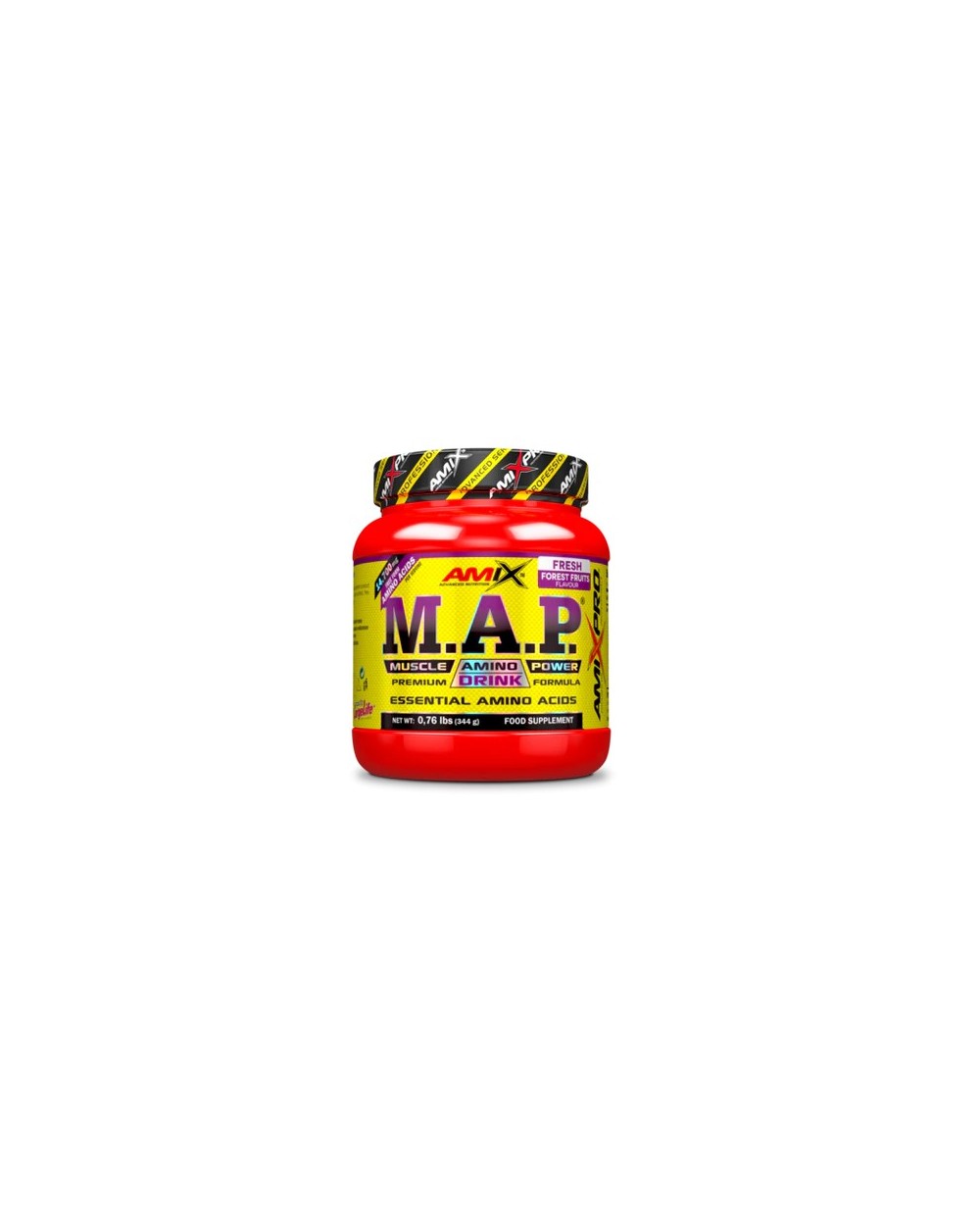 AMIX MAP Aminoácidos esenciales sabor frutas del bosque 344 g