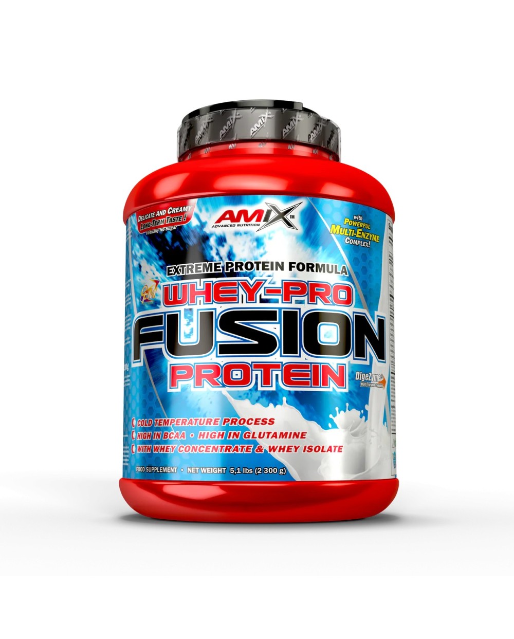 AMIX Whey pro fusion protein sabor fresa 2,3KG