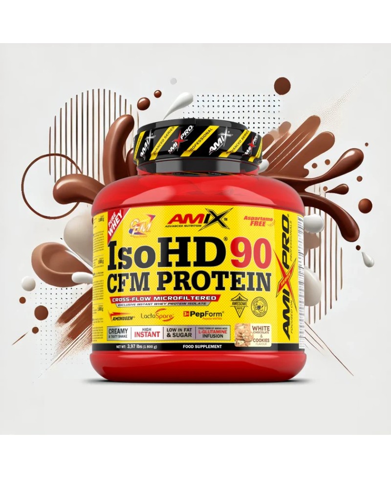 AMIX Iso HD 90 CFM protein sabor chocolate blanco 1,8KG
