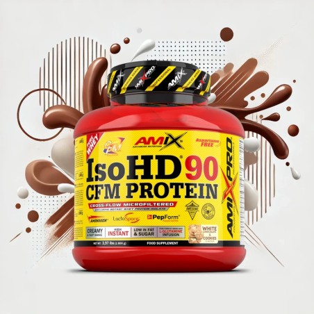 AMIX Iso HD 90 CFM protein sabor chocolate blanco 1,8KG