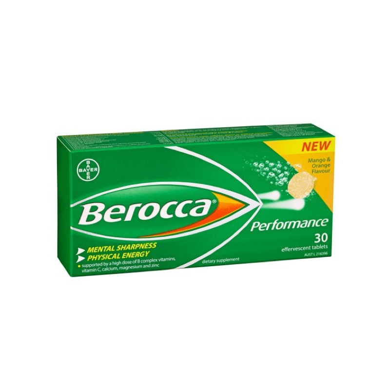 BEROCCA Performance mango 30comprimidos efervescentes