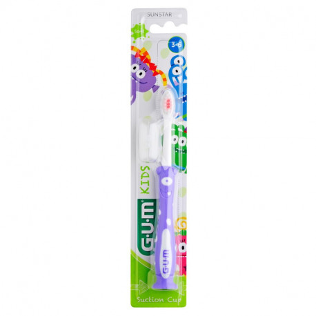 GUM Cepillo Dental Suave Kids Monstruos de 6 a 3 años 1 uds