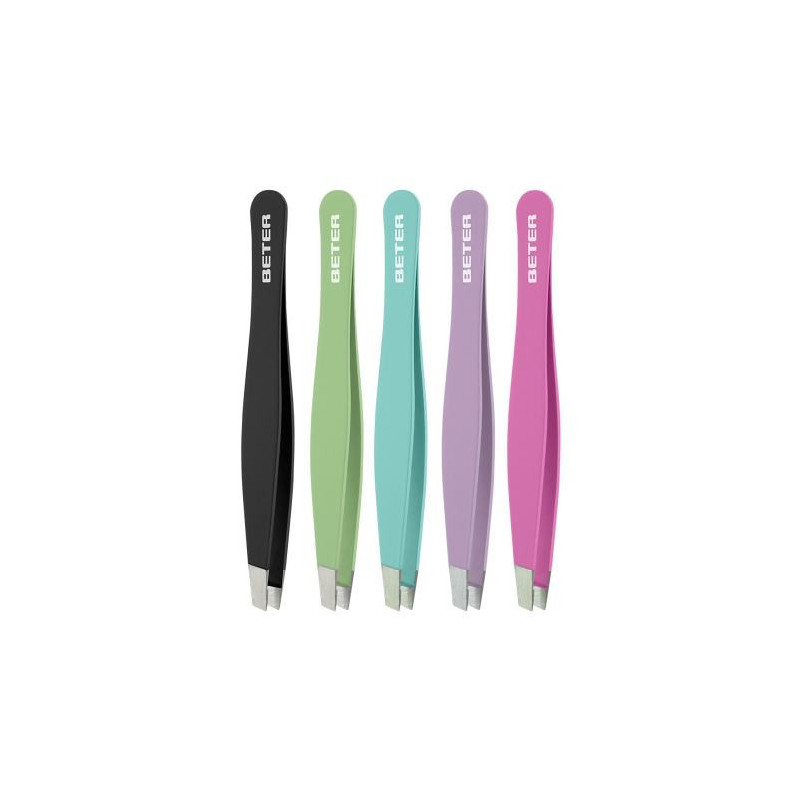 BETER Pinza de Depilar Punta Oblicua Soft Touch 1 Ud