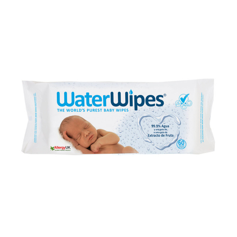 WATERWIPES TOALLITAS PARA BEBE 60 TOALLITAS