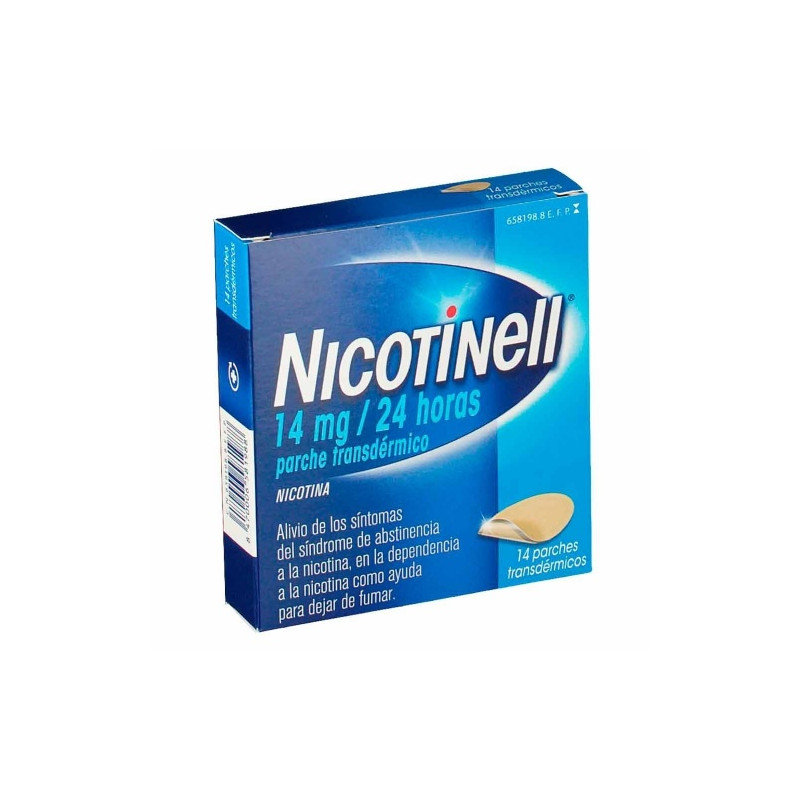 NICOTINELL 14 MG/24 HORAS PARCHE TRANSDERMICO , 14 PARCHES