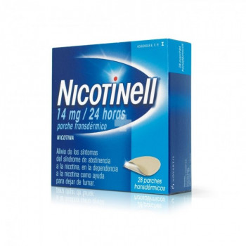NICOTINELL 14 MG/24 HORAS PARCHE TRANSDERMICO , 28 PARCHES