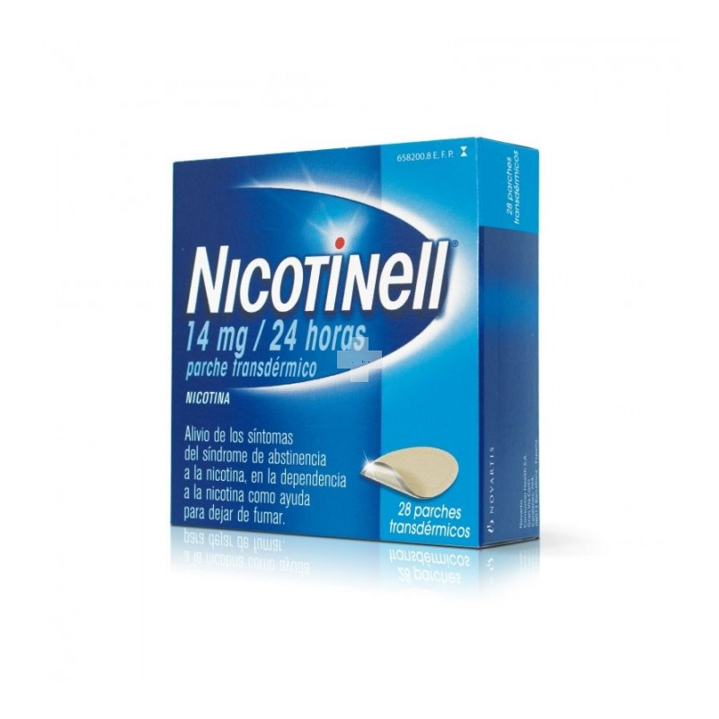 NICOTINELL 14 MG/24 HORAS PARCHE TRANSDERMICO , 28 PARCHES