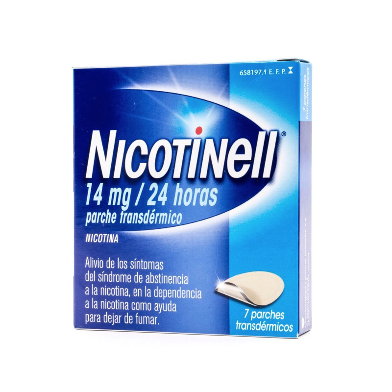 NICOTINELL 14 MG/24 HORAS PARCHE TRANSDERMICO , 7 PARCHES