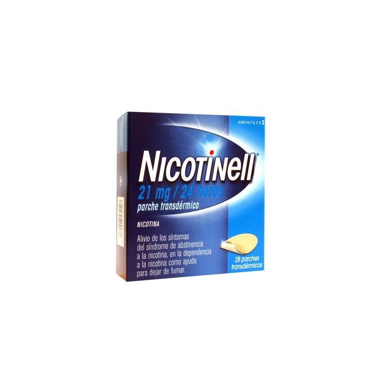 NICOTINELL 21 MG/24 HORAS PARCHE TRANSDERMICO , 28 PARCHES