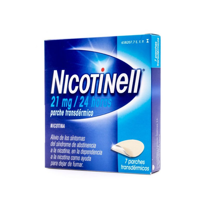 NICOTINELL 21 MG/24 HORAS PARCHE TRANSDERMICO , 7 PARCHES