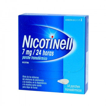 NICOTINELL 7 MG/24 HORAS PARCHE TRANSDERMICOS , 14 PARCHES