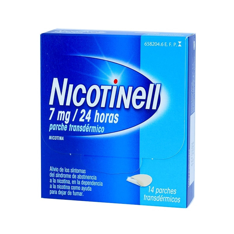 NICOTINELL 7 MG/24 HORAS PARCHE TRANSDERMICOS , 14 PARCHES