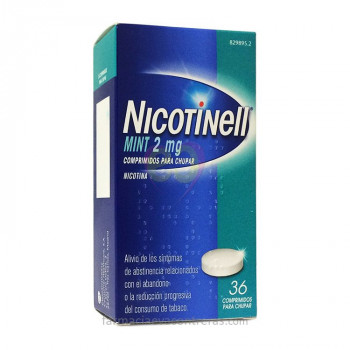 NICOTINELL MINT 2 MG COMPRIMIDOS PARA CHUPAR, 36 COMPRIMIDOS