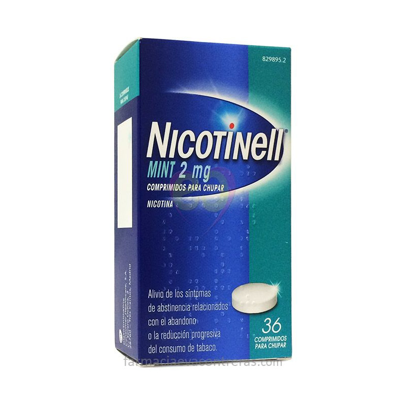 NICOTINELL MINT 2 MG COMPRIMIDOS PARA CHUPAR, 36 COMPRIMIDOS