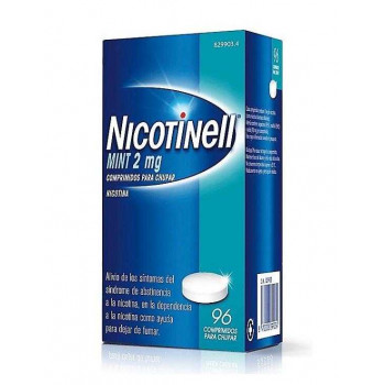 NICOTINELL MINT 2 MG COMPRIMIDOS PARA CHUPAR, 96 COMPRIMIDOS