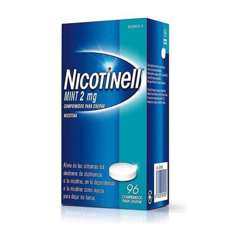 NICOTINELL MINT 2 MG COMPRIMIDOS PARA CHUPAR, 96 COMPRIMIDOS