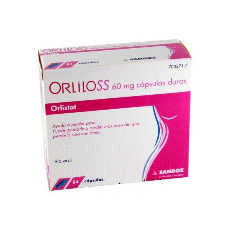 ORLILOSS 60 MG CAPSULAS DURAS, 84 CÁPSULAS (PVC-PVDC/AL)