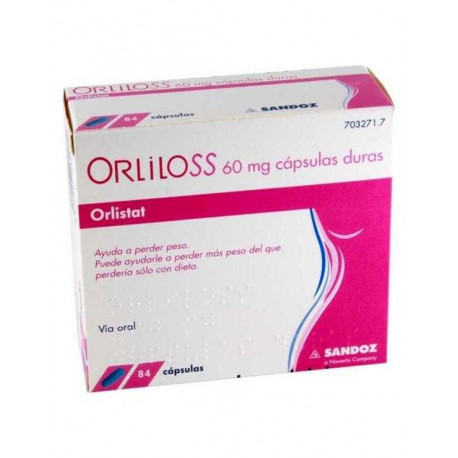 ORLILOSS 60 MG CAPSULAS DURAS, 84 CÁPSULAS (PVC-PVDC/AL)