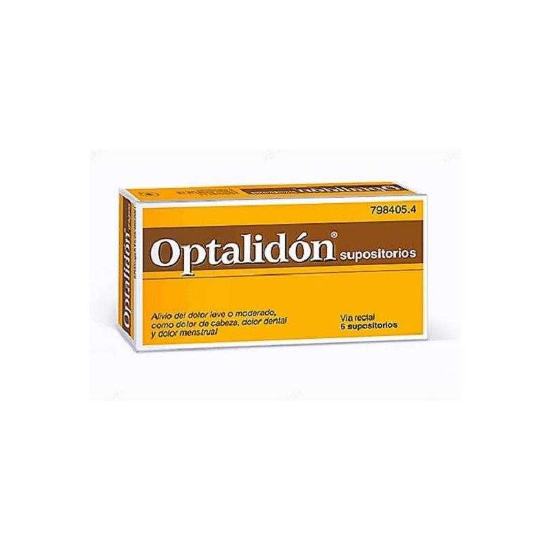 OPTALIDON 500 MG/75MG SUPOSITORIOS  , 6 SUPOSITORIOS