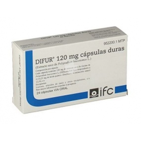 DIFUR 120 MG CAPSULAS DURAS , 24 CÁPSULAS