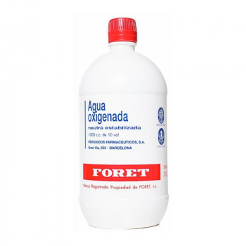 AGUA OXIGENADA FORET 3 %  SOLUCIÓN CUTÁNEA Y CONCENTRADO PARA SOLUCIÓN BUCAL  , 1 FRASCO DE 1.000 ML