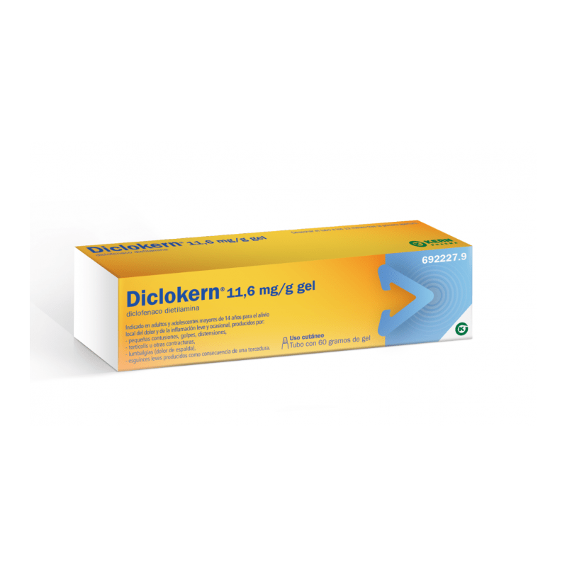 DICLOKERN 11,6 MG/G GEL , 1 TUBO DE 60 G