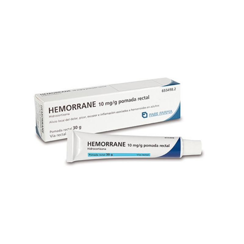 HEMORRANE 10 MG/G POMADA RECTAL , 1 TUBO DE 30 G