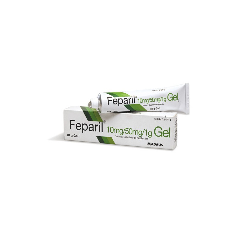 FEPARIL 10MG/G + 50MG/G GEL , 1 TUBO DE 40 G