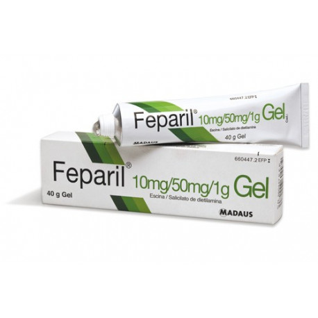 FEPARIL 10MG/G + 50MG/G GEL , 1 TUBO DE 40 G