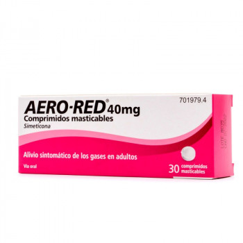 AERO RED 40 MG COMPRIMIDOS MASTICABLES , 30 COMPRIMIDOS