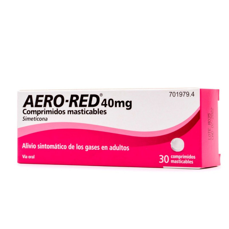 AERO RED 40 MG COMPRIMIDOS MASTICABLES , 30 COMPRIMIDOS