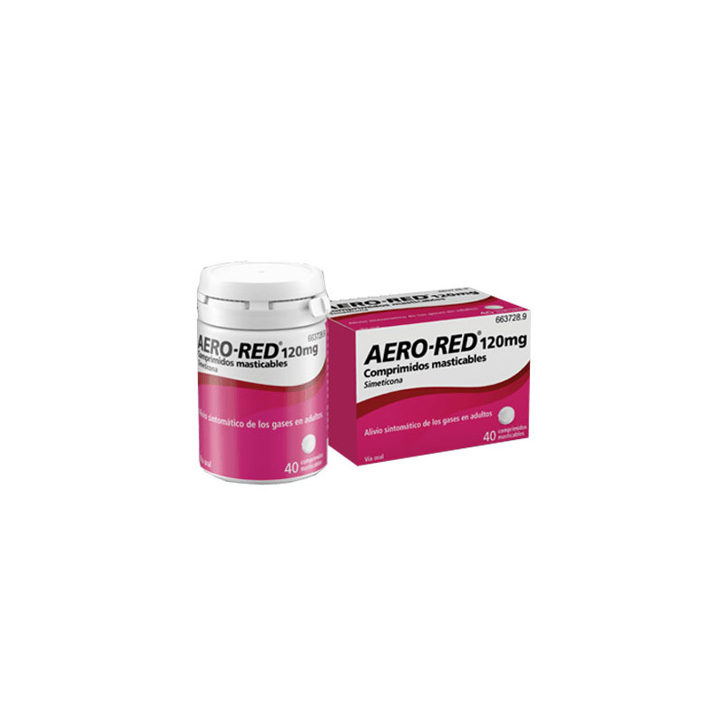 AERO-RED 120 MG COMPRIMIDOS MASTICABLES, 40 COMPRIMIDOS