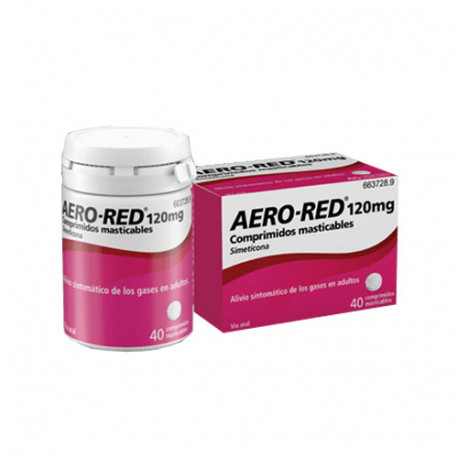 AERO-RED 120 MG COMPRIMIDOS MASTICABLES, 40 COMPRIMIDOS